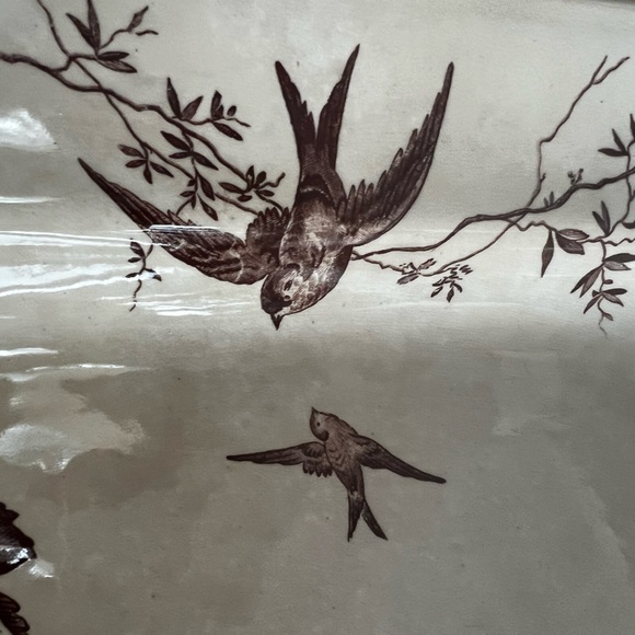 Antique Leam H.Alcock Platter and butter dish - Picture 2 of 9